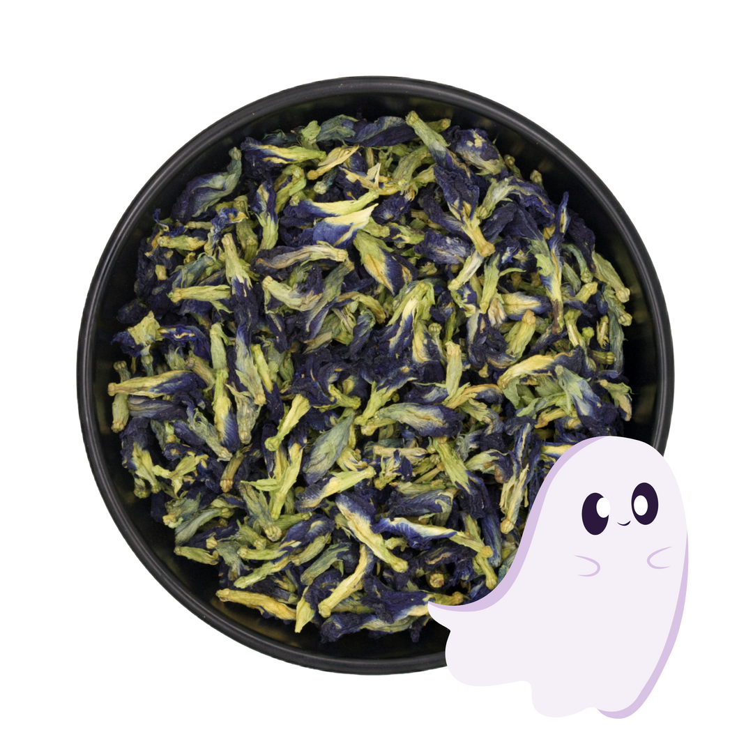 Schmetterlingserbse Blüten ganz