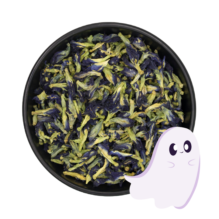 Schmetterlingserbse Blüten ganz