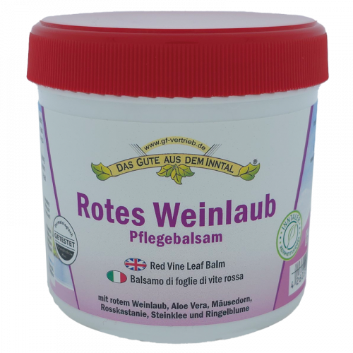 Rotes Weinlaub Pflegebalsam