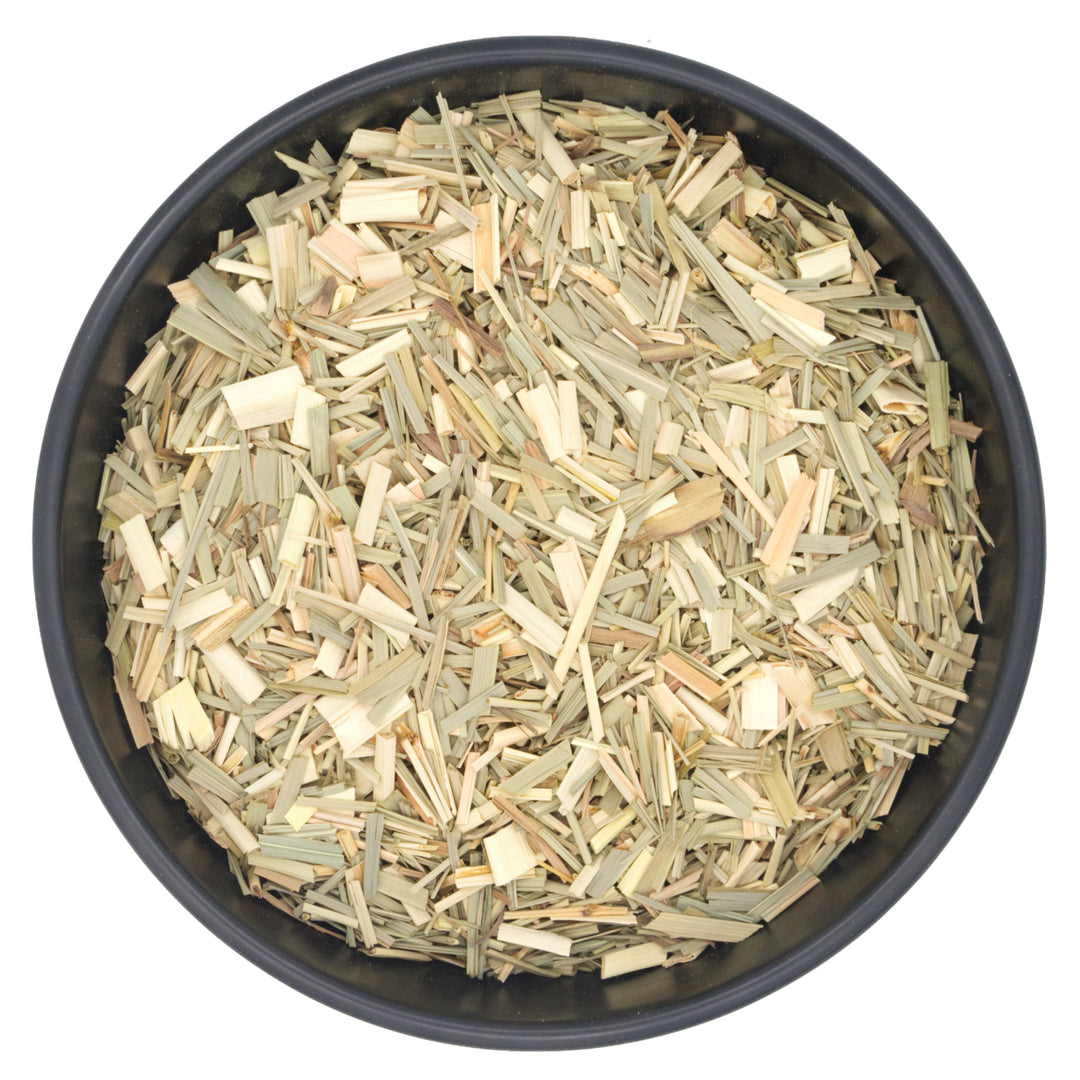 Lemongrass , Zitronengras , Citronellgras geschnitten