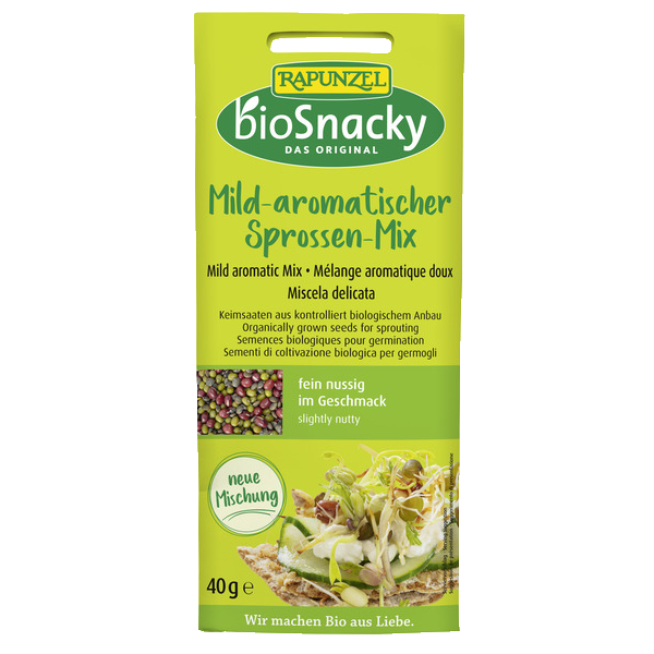 Mild-aromatischer Sprossen-Mix, bioSnacky-40g