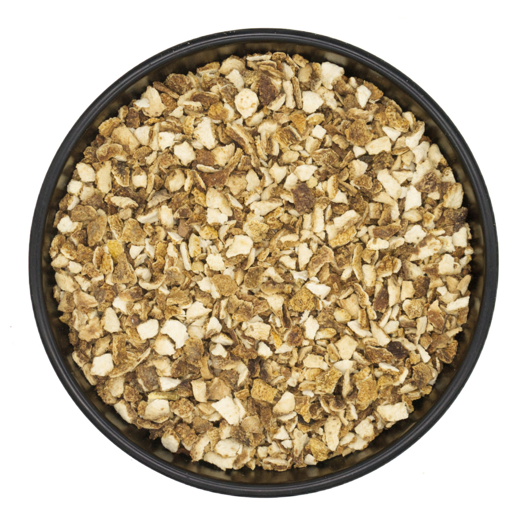 Zitronenschalen geschnitten